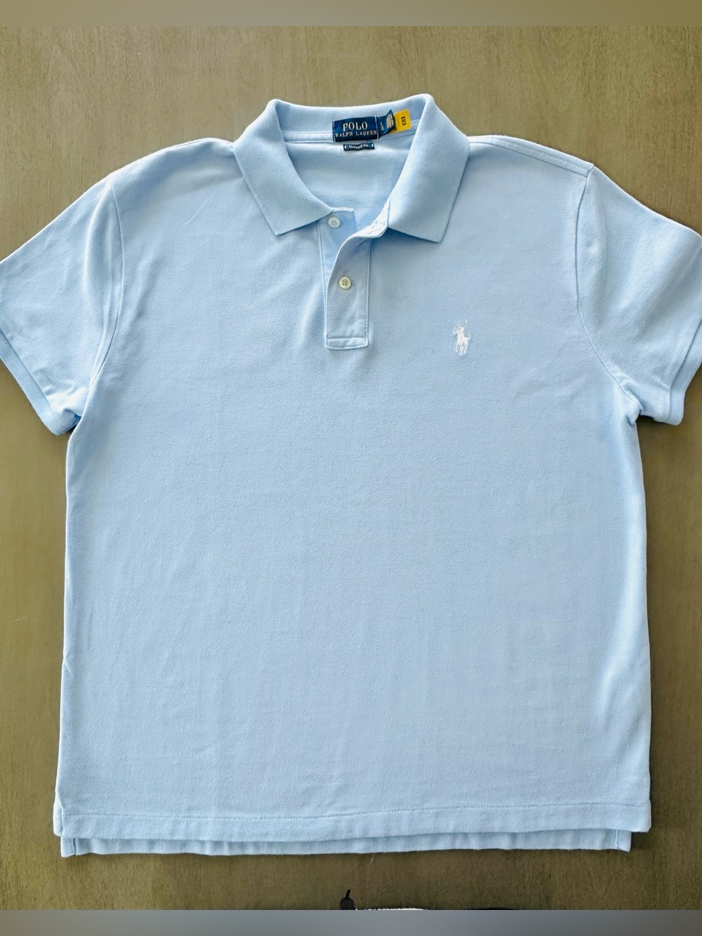 Polo Ralph Lauren Women’s Polo Classic Fit Light Blue Short-Sleeve - Picture 4 of 6